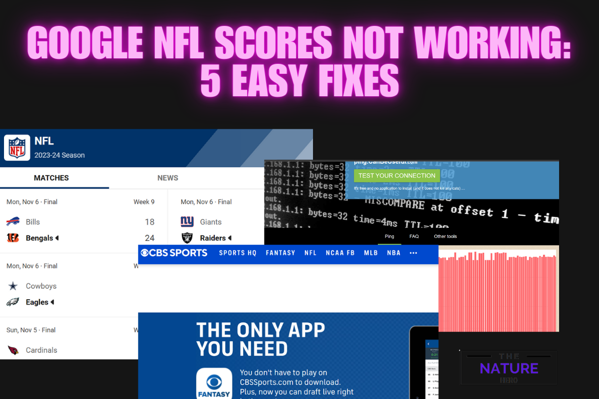 Google NFL Scores Not Working 5 Easy Fixes The Nature Hero