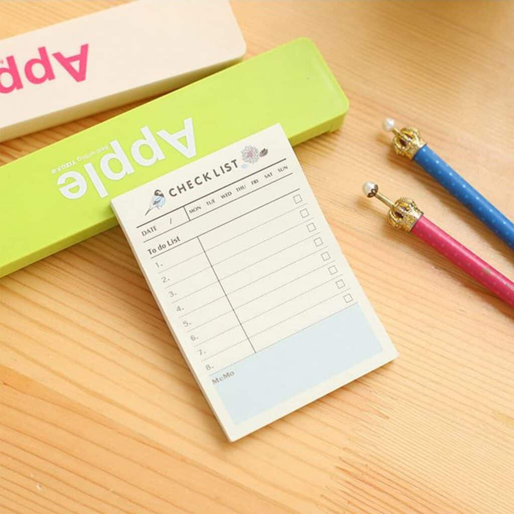 Checklists Sticky Notes