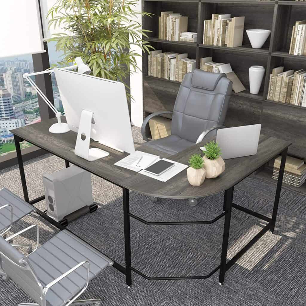 L-Shaped Desk for Common Workspace
