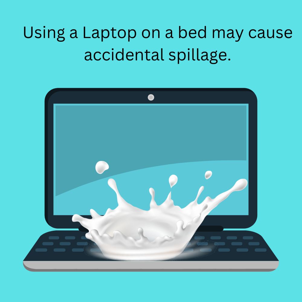 Milk spillage on laptop