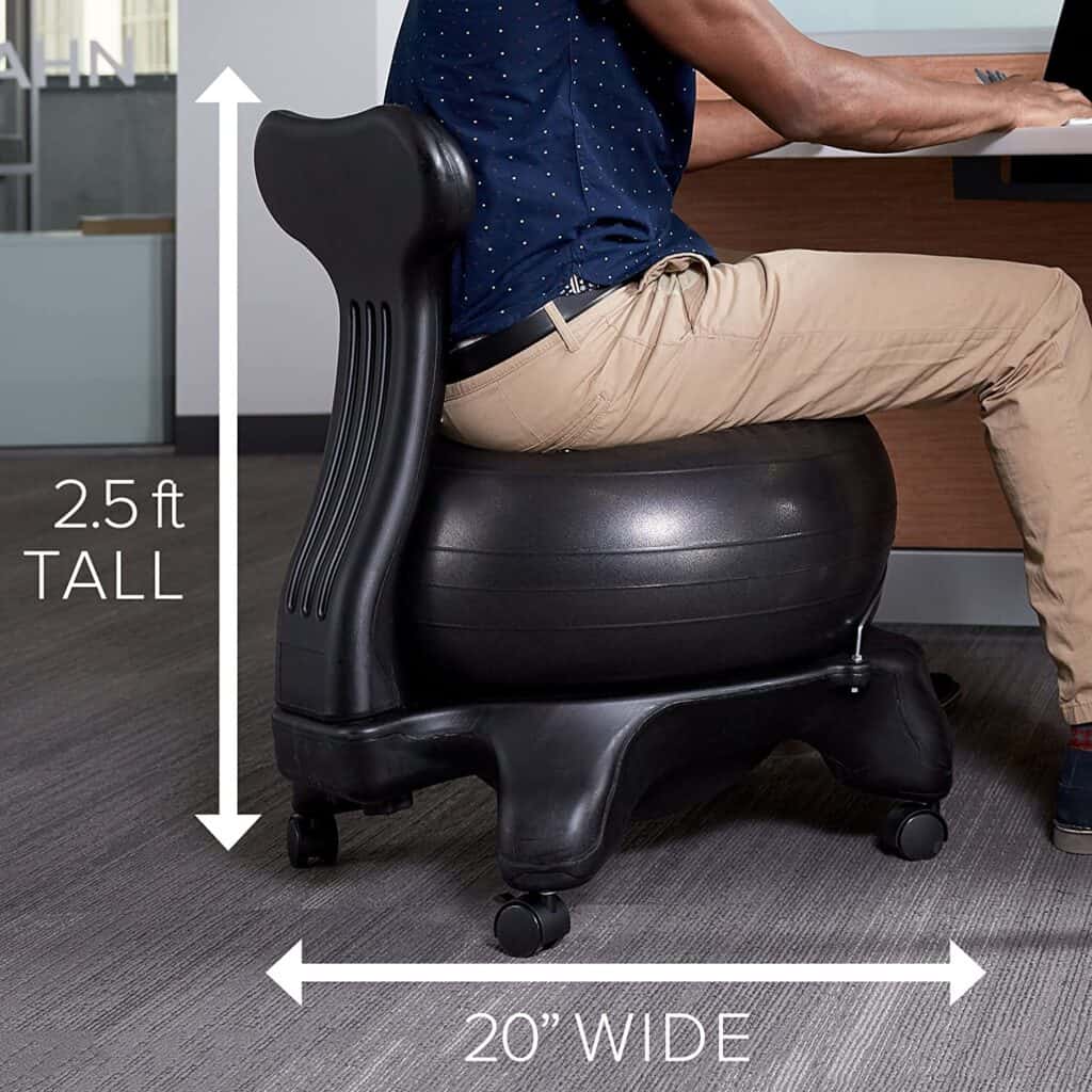 Exercise Ball for the Desk