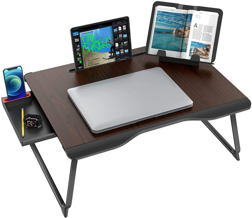 Lap desk with features