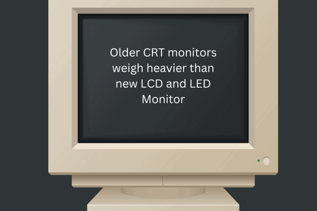 old monitors weight