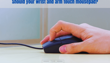 wrist and arm touch mousepad