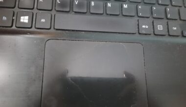 Scratched Laptop Touchpad