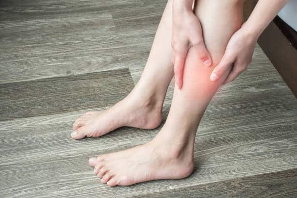 Calf pain due to blood clot 