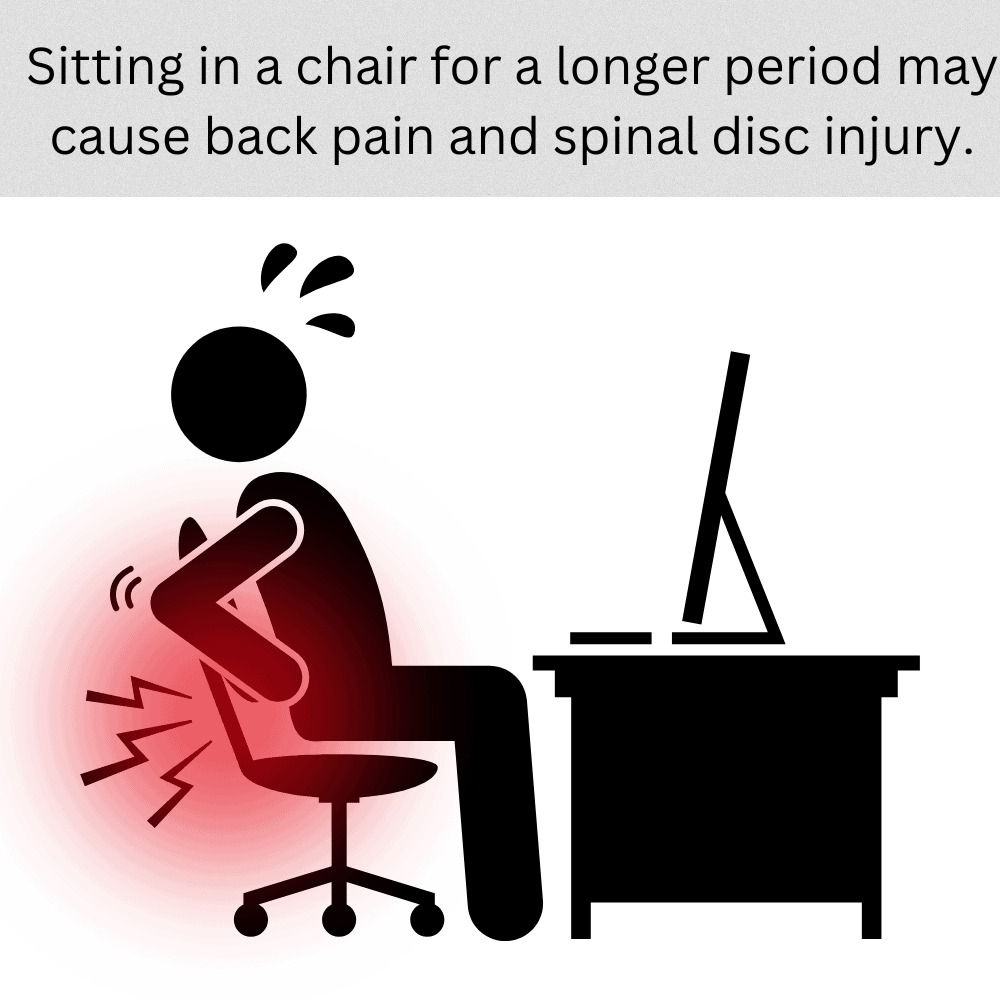 back pain while sitting in a chair