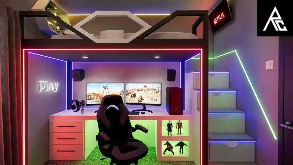 11 Small Bedroom Gaming Room Ideas For Gamers 11 Small Bedroom Gaming Room Ideas For Gamers