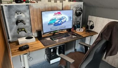 Work desk setup