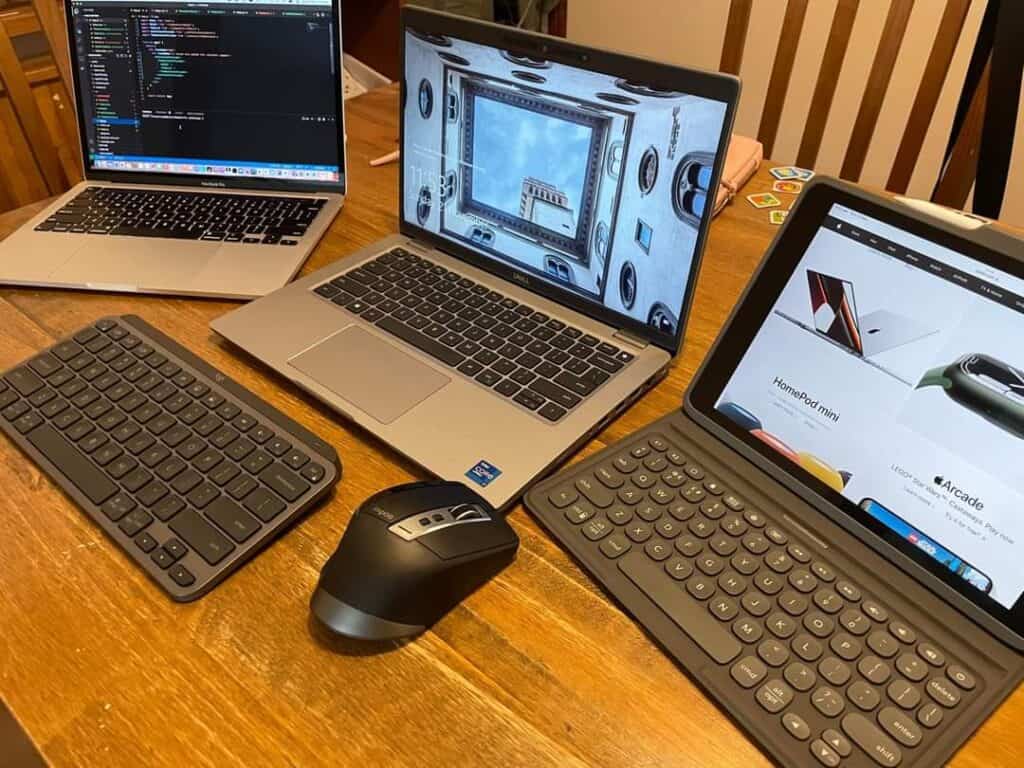Wireless mouse and laptops