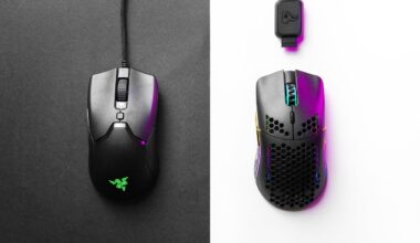 Wired mouse has lower latency than wireless mouse but the latter is more comfortable to use