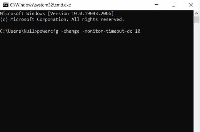 Using command prompt