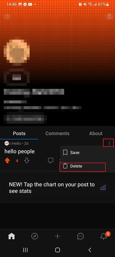 Three Dots Delete Post Reddit