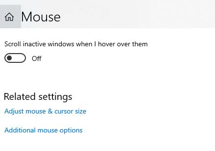Access additional mouse setting to access ClickLock