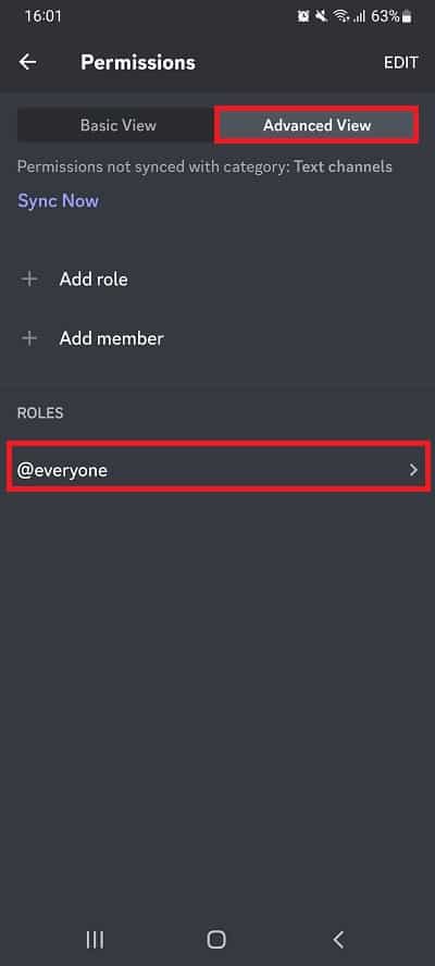 Advanced View @Everyone Discord