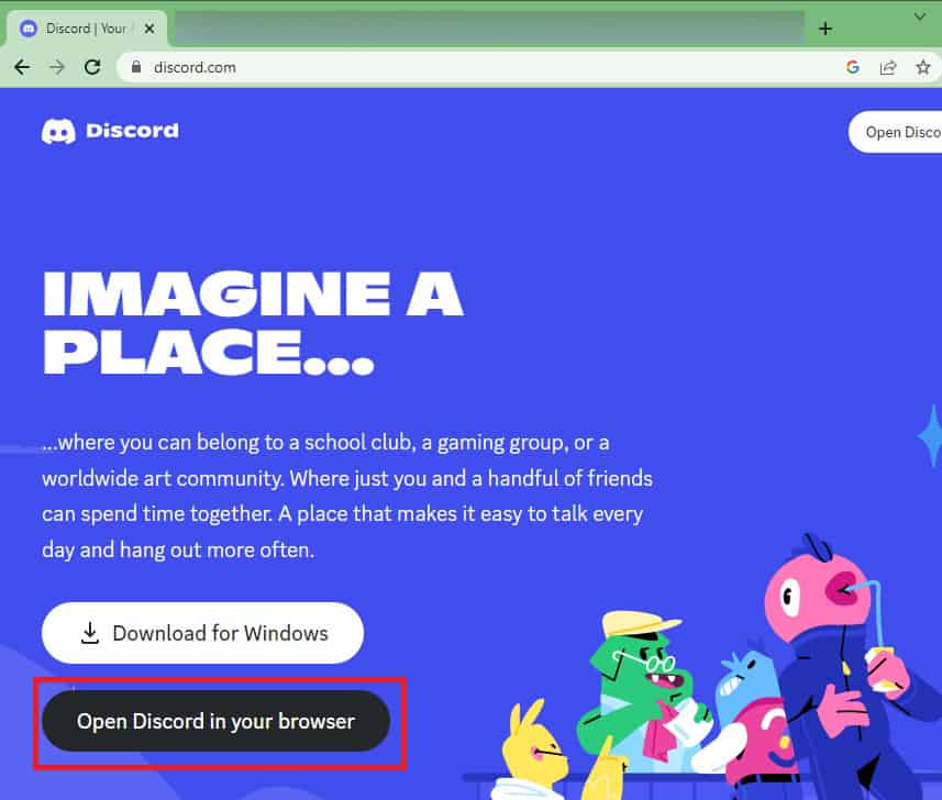 Open Discord In Your Browser Discord