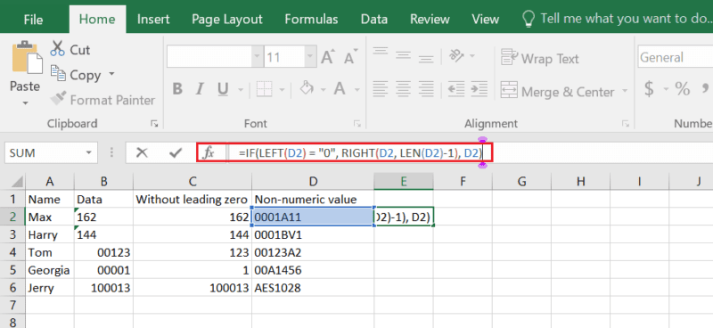 How to Remove Leading Zeros in Excel? [7 Easy Methods] - The Nature Hero