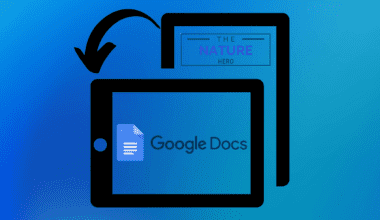 Make One Page Landscape in Google Docs