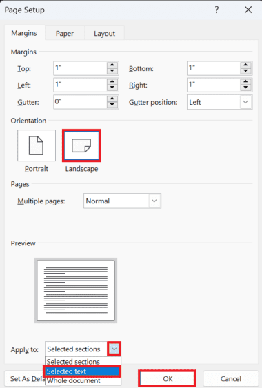 How to Make One-Page Landscape in Microsoft Word? - The Nature Hero