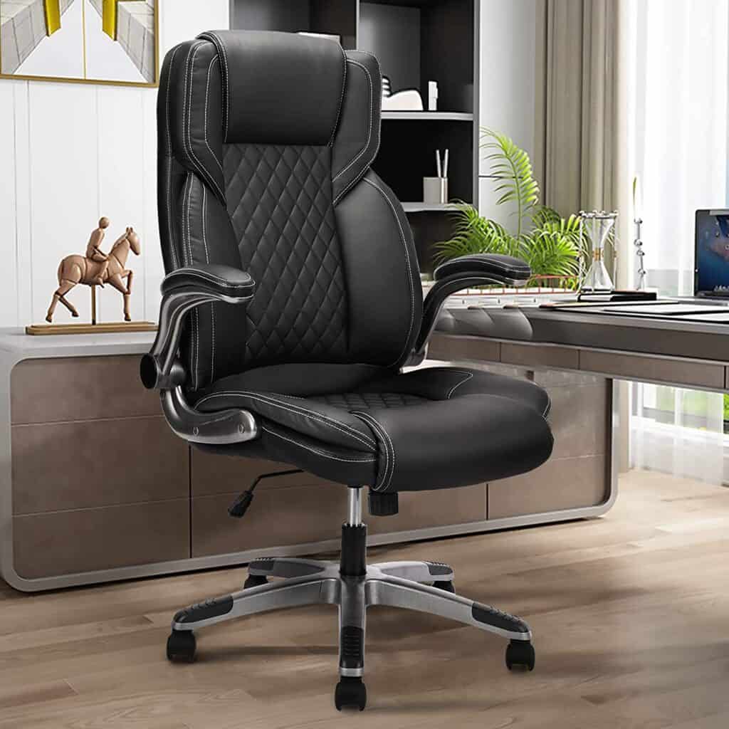 REFICCER high-back leather chair