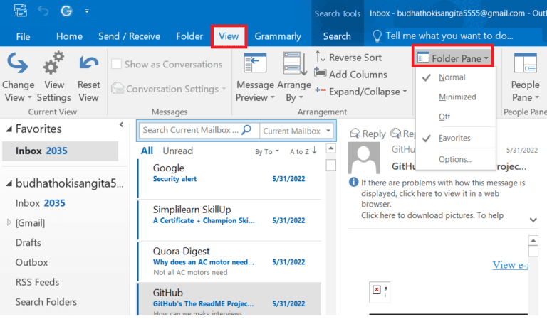 How to Change Outlook View? [Step-By-Step Guide] - The Nature Hero