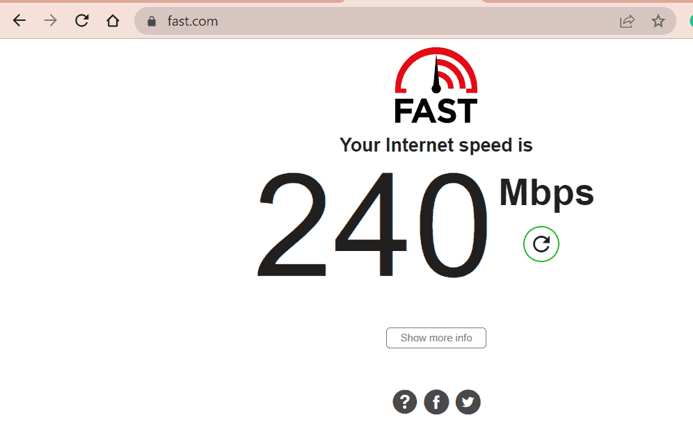 speed test by fast dot com