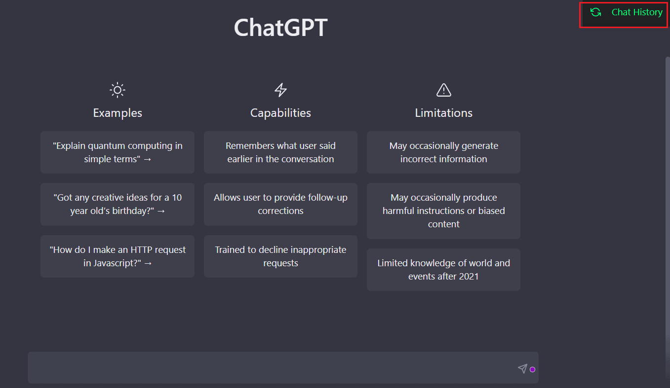 Can ChatGPT remember previous chats?