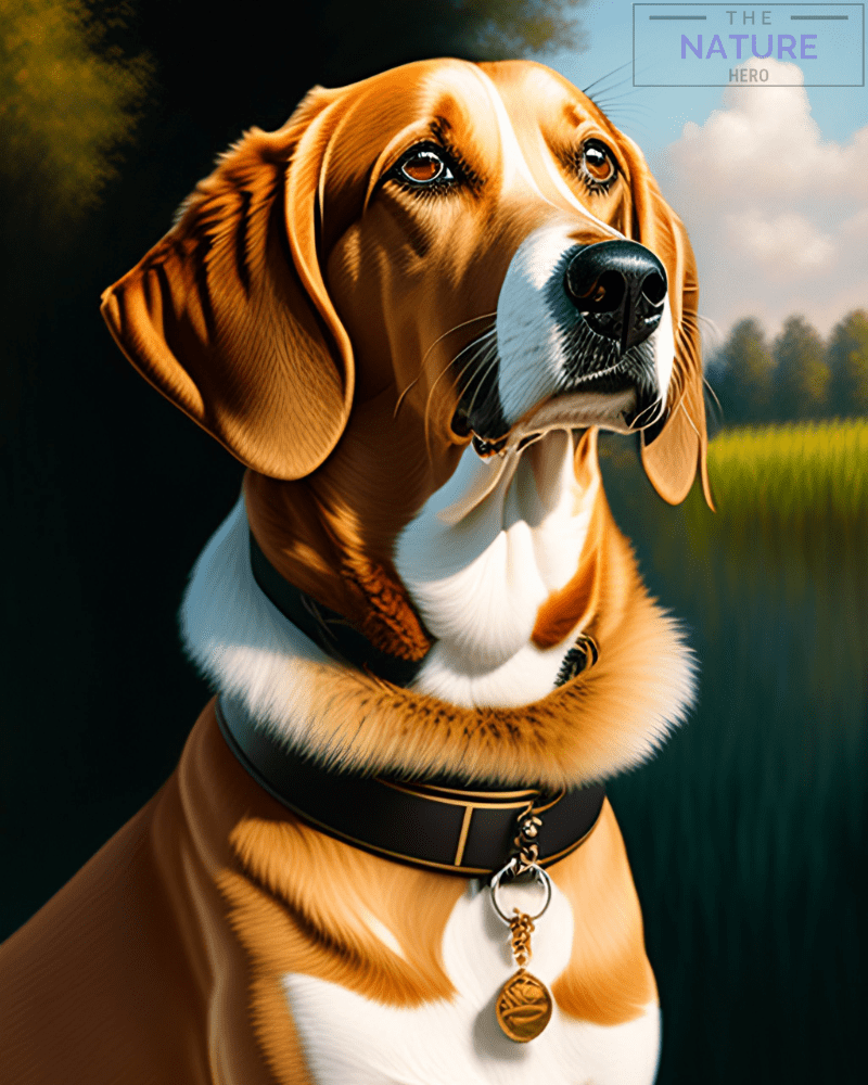 canvas image of dog