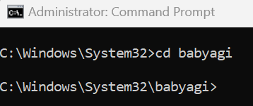 Changing the directory in BabyAGI