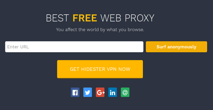 Free Proxy for Anonymous Browsing