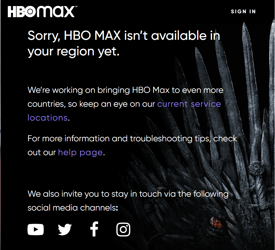 what happened to HBO Max app