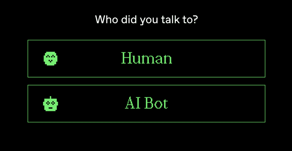 human or not options
