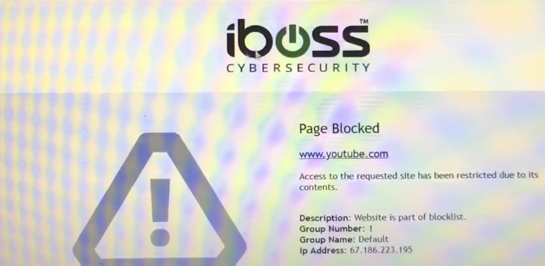 iboss blocking websites