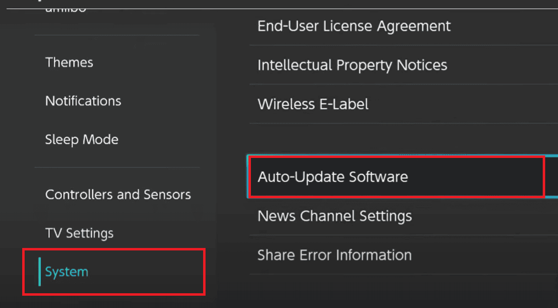 Selection of System and Auto-Update Software