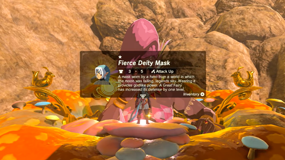 Upgraded Fierce deity mask