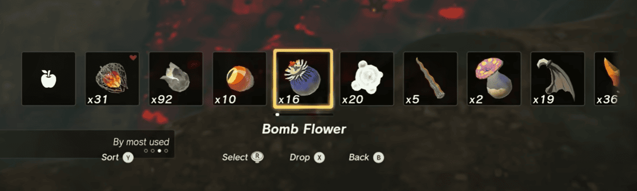 Selection of Bomb Flower