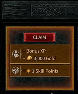 Claiming Renown Rewards In Diablo 4.