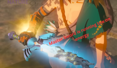 master sword low on energy totk