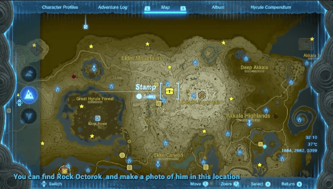 location to find out rock octorok