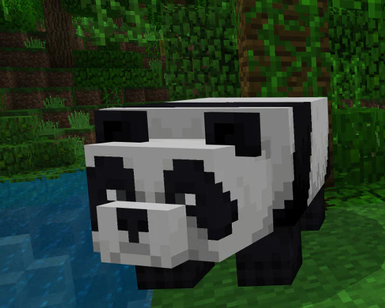 A Normal Panda In Minecraft.