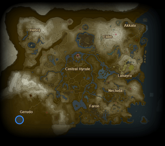 Overworld Map Location For Queen Gibdo 