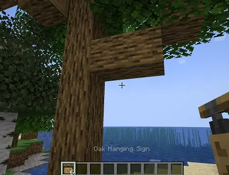 Block To Place Hanging Sign In Minecraft.