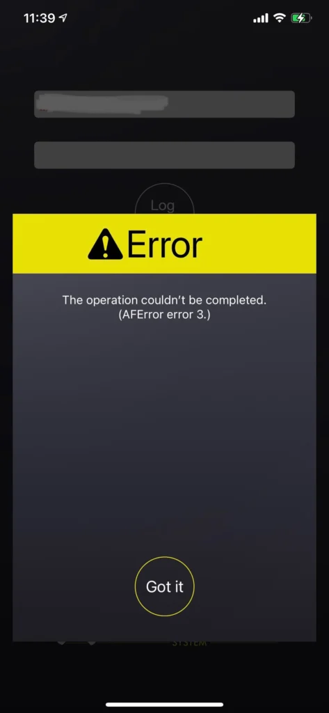 Ryobi Gdo app not working