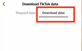 the download data tab