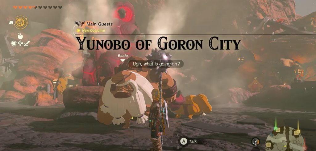 totk yunobo of goron city quest