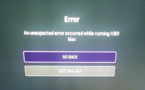 unexpected error in max app