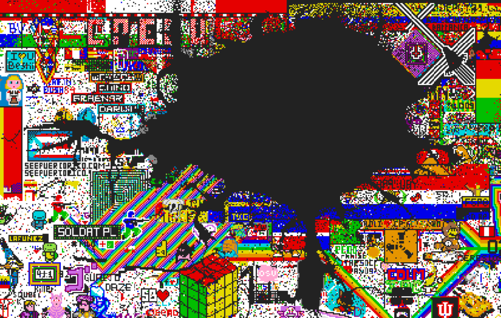 The void spreading in r/place
