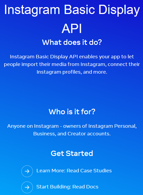 Basic Display API