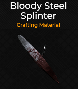 Bloody steel splinter from the Red prince