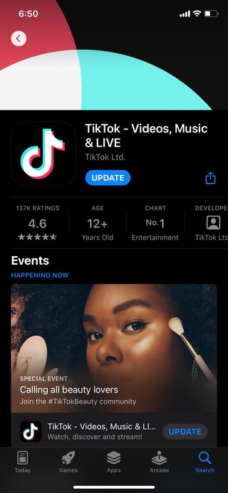 Download the TikTok app in your device.